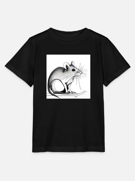 Ratte - Stanley/Stella Kinder T-Shirt MINI CREATOR  - Schwarz