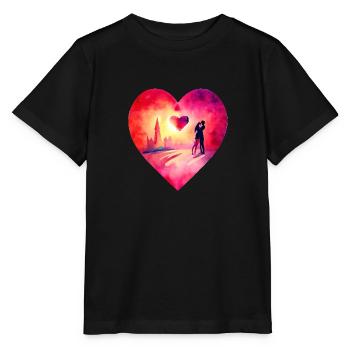 Mother's Day Engagement Love Valentine's Day Wedding - Stanley/Stella MINI CREATOR Kids’ T-Shirt - black - Front - Mikhail (115cm)