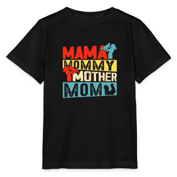 Maman Maman Maman Maman Maman - T-shirt bio MINI CREATOR Stanley/Stella Enfant - noir - Devant - Mikhail (115cm)