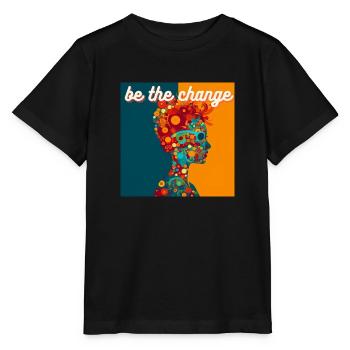 Soyez le changement - T-shirt bio MINI CREATOR Stanley/Stella Enfant - noir - Devant - Mikhail (115cm)