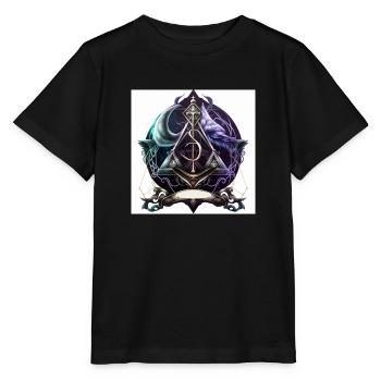 symbole occulte coloré - T-shirt bio MINI CREATOR Stanley/Stella Enfant - noir - Devant - Mikhail (115cm)