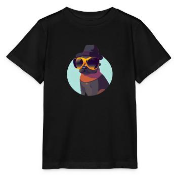 Chien Propriétaire Chiens Terrier Propriétaire de chien - T-shirt bio MINI CREATOR Stanley/Stella Enfant - noir - Devant - Mikhail (115cm)