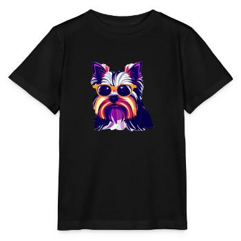 Chien Terrier Propriétaire de chien Chien Propriétaire Chiens - T-shirt bio MINI CREATOR Stanley/Stella Enfant - noir - Devant - Mikhail (115cm)