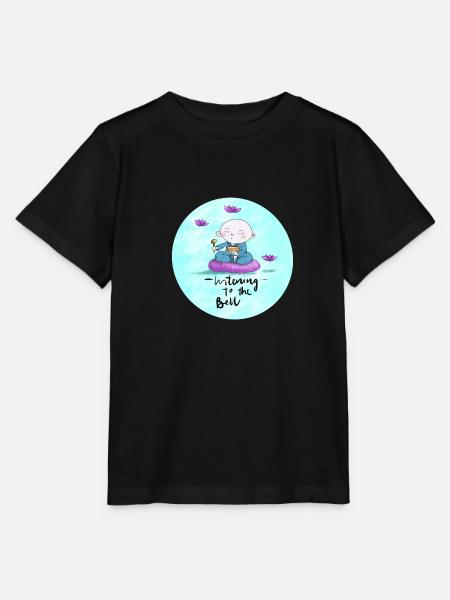 Buddha mit Klangschale - Stanley/Stella Kinder T-Shirt MINI CREATOR - Schwarz