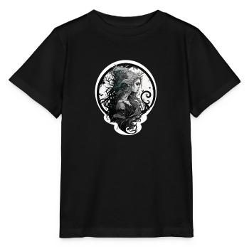 femme gothique verseau - T-shirt bio MINI CREATOR Stanley/Stella Enfant - noir - Devant - Mikhail (115cm)