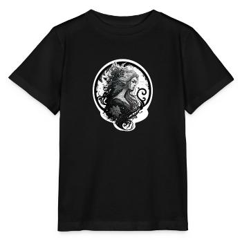 Buste femme tatoué - T-shirt bio MINI CREATOR Stanley/Stella Enfant - noir - Devant - Mikhail (115cm)