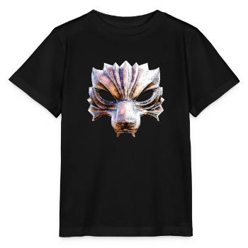 Wolf warrior mask - Stanley/Stella MINI CREATOR Kids’ T-Shirt - black - Front - Mikhail (115cm)
