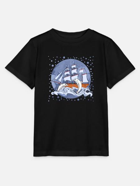 Segelschiff - Stanley/Stella Kinder T-Shirt MINI CREATOR - Schwarz