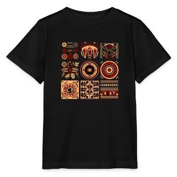 Afrikanische Folklore - Stanley/Stella Kinder T-Shirt MINI CREATOR  - Schwarz - Vorne - Mikhail (115cm)