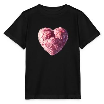 Saint-Valentin Mariage Fête des mères Amour Fiançailles - T-shirt bio MINI CREATOR Stanley/Stella Enfant - noir - Devant - Mikhail (115cm)