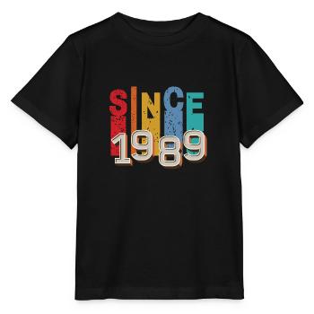 Since 1989 retro - T-shirt bio MINI CREATOR Stanley/Stella Enfant - noir - Devant - Mikhail (115cm)