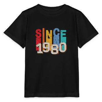 Since 1980 retro - T-shirt bio MINI CREATOR Stanley/Stella Enfant - noir - Devant - Mikhail (115cm)