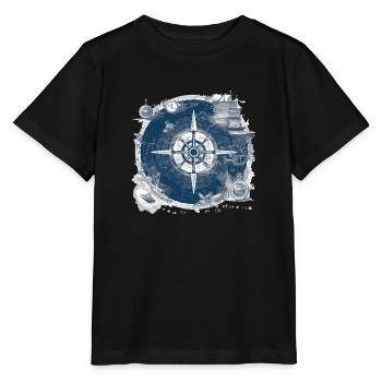Ancienne carte nautique - T-shirt bio MINI CREATOR Stanley/Stella Enfant - noir - Devant - Mikhail (115cm)