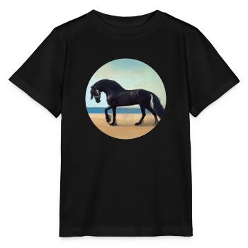 Etalon noir - T-shirt bio MINI CREATOR Stanley/Stella Enfant - noir - Devant - Mikhail (115cm)