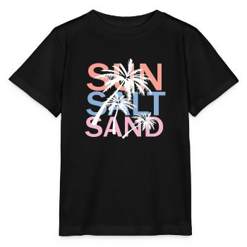 Sel de soleil Sable - T-shirt bio MINI CREATOR Stanley/Stella Enfant - noir - Devant - Mikhail (115cm)
