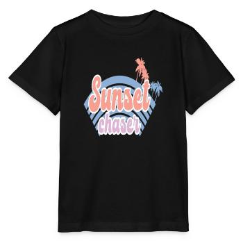 Sunset Chaser - Stanley/Stella Kinder T-Shirt MINI CREATOR  - Schwarz - Vorne - Mikhail (115cm)