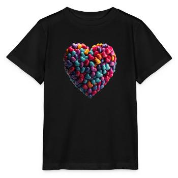 A declaration of love doesn't have to be perfect - Stanley/Stella MINI CREATOR Kids’ T-Shirt - black - Front - Mikhail (115cm)