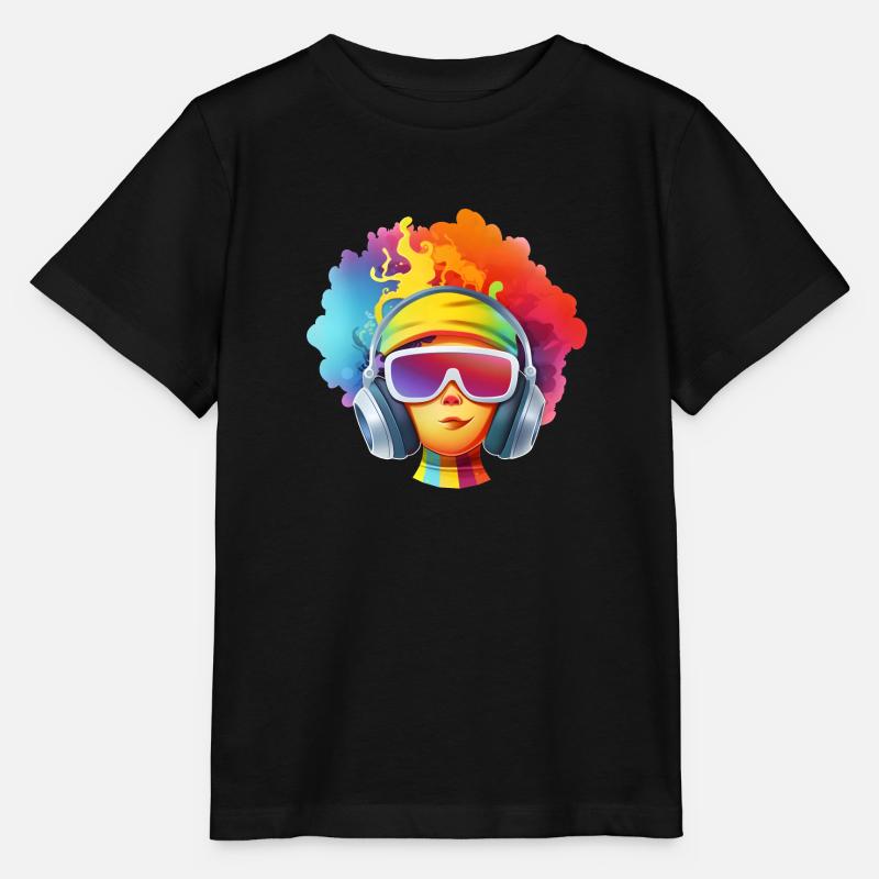 izup2u Disco Summer Girl - T-shirt bio MINI CREATOR Stanley/Stella Enfant - noir