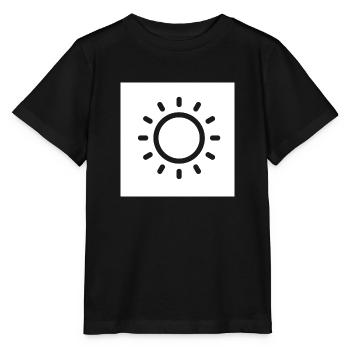schlichtes Sonnen Symbol - Stanley/Stella Kinder T-Shirt MINI CREATOR  - Schwarz - Vorne - Mikhail (115cm)