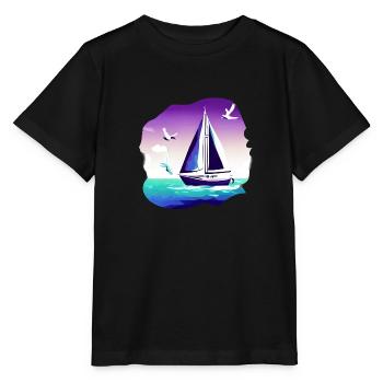 Segelschiff Segeln Segelboot Segelsport Segler - Stanley/Stella Kinder T-Shirt MINI CREATOR  - Schwarz - Vorne - Mikhail (115cm)