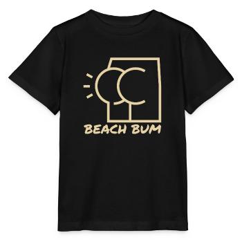 Strand-Hintern - Stanley/Stella Kinder T-Shirt MINI CREATOR  - Schwarz - Vorne - Mikhail (115cm)