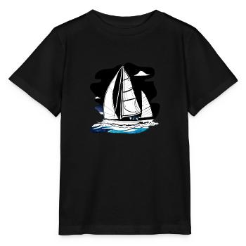 Sailing Sailing Sailing Sailing Ship Sailing Boat - Stanley/Stella MINI CREATOR Kids’ T-Shirt - black - Front - Mikhail (115cm)