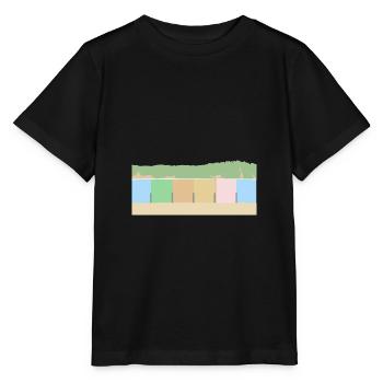 Strandhäuser mit Dünen - Stanley/Stella Kinder T-Shirt MINI CREATOR  - Schwarz - Vorne - Mikhail (115cm)