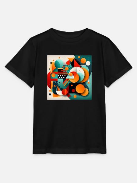 Abstrakte Kunst - Stanley/Stella Kinder T-Shirt MINI CREATOR  - Schwarz