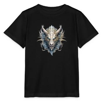 Goth Dragon - Stanley/Stella Kinder T-Shirt MINI CREATOR  - Schwarz - Vorne - Mikhail (115cm)