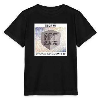 This is my Art Block - Stanley/Stella MINI CREATOR Kids’ T-Shirt - black - Front - Mikhail (115cm)