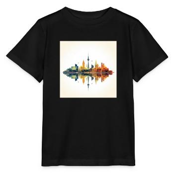 Horizon de Düsseldorf - T-shirt bio MINI CREATOR Stanley/Stella Enfant - noir - Devant - Mikhail (115cm)