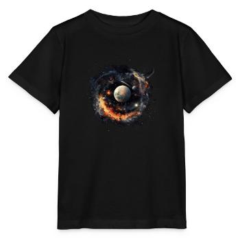 Univers - T-shirt bio MINI CREATOR Stanley/Stella Enfant - noir - Devant - Mikhail (115cm)