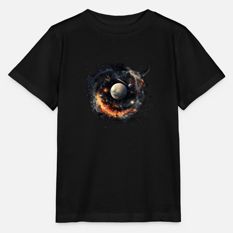 Weltall - Stanley/Stella Kinder T-Shirt MINI CREATOR  - Schwarz