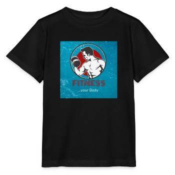 Fitness votre corps - T-shirt bio MINI CREATOR Stanley/Stella Enfant - noir - Devant - Mikhail (115cm)