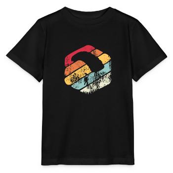 Parachute cadeau Vintage - T-shirt bio MINI CREATOR Stanley/Stella Enfant - noir - Devant - Mikhail (115cm)