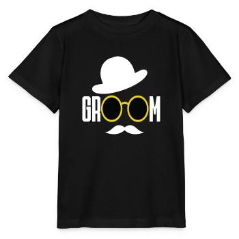 Groom Groom Wedding - Stanley/Stella MINI CREATOR Kids’ T-Shirt - black - Front - Mikhail (115cm)