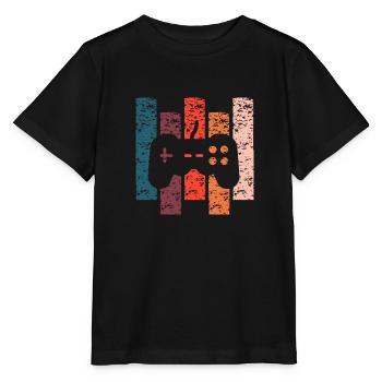 Vintage gift console - Stanley/Stella MINI CREATOR Kids’ T-Shirt - black - Front - Mikhail (115cm)