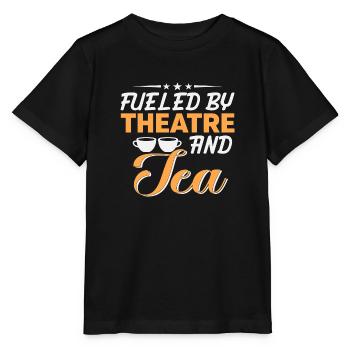 Fueled by Theatre and Tea - Stanley/Stella MINI CREATOR Kids’ T-Shirt - black - Front - Mikhail (115cm)