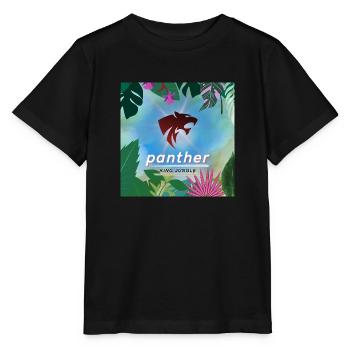 Panther king jungle - Stanley/Stella Kinder T-Shirt MINI CREATOR  - Schwarz - Vorne - Mikhail (115cm)