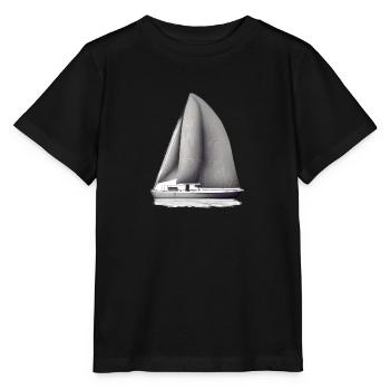 Segeln Segelboot Segelsport Segler Segelschiff - Stanley/Stella Kinder T-Shirt MINI CREATOR  - Schwarz - Vorne - Mikhail (115cm)