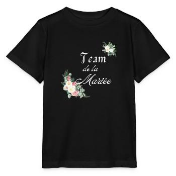 team de la Mariée - T-shirt bio MINI CREATOR Stanley/Stella Enfant - noir - Devant - Mikhail (115cm)