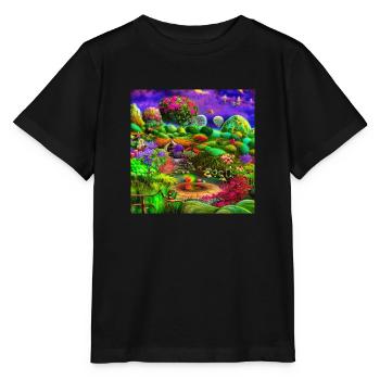 Surreal Garden - Stanley/Stella MINI CREATOR Kids’ T-Shirt - black - Front - Mikhail (115cm)