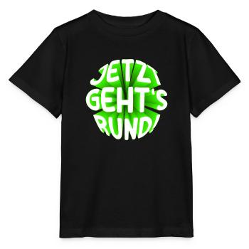 Jetzt gehts rund 3D - Stanley/Stella Kinder T-Shirt MINI CREATOR  - Schwarz - Vorne - Mikhail (115cm)