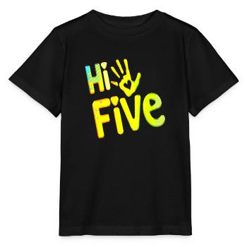 High Five Style Cool Hand Joke disant Hit Trend - T-shirt bio MINI CREATOR Stanley/Stella Enfant - noir - Devant - Mikhail (115cm)
