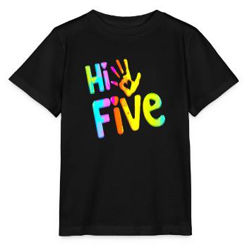 High Five Style Cool Hand Joke disant Hit Trend - T-shirt bio MINI CREATOR Stanley/Stella Enfant - noir - Devant - Mikhail (115cm)