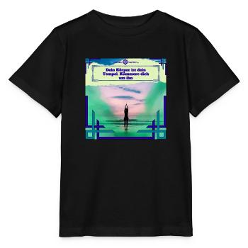 Relax Entspannung - Stanley/Stella Kinder T-Shirt MINI CREATOR  - Schwarz - Vorne - Mikhail (115cm)