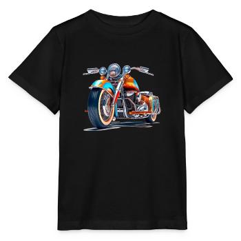 Avec le tricycle, profitez de la nature - T-shirt bio MINI CREATOR Stanley/Stella Enfant - noir - Devant - Mikhail (115cm)