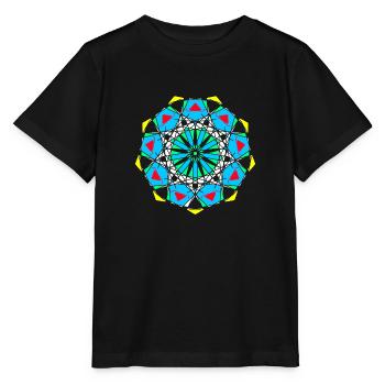 Modèle - T-shirt bio MINI CREATOR Stanley/Stella Enfant - noir - Devant - Mikhail (115cm)
