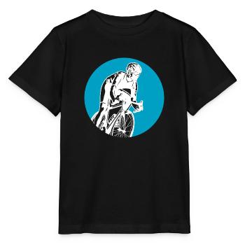 Fahrrad Biking Biker - Stanley/Stella Kinder T-Shirt MINI CREATOR  - Schwarz - Vorne - Mikhail (115cm)