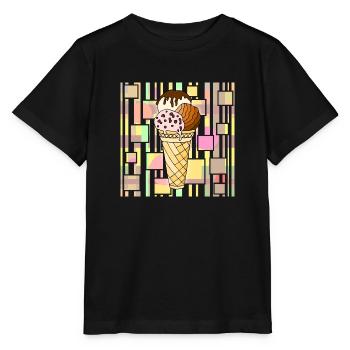 Eis - Stanley/Stella Kinder T-Shirt MINI CREATOR  - Schwarz - Vorne - Mikhail (115cm)